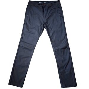 Roark Layover Traveler Every Day Travel Pant Mens Black Drawstring  33x31 CC18